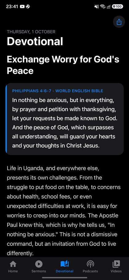 Daily devotional